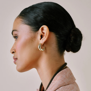 Crescent Hoops Earrings