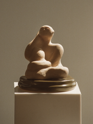 Geranium & Vetiver Scented Ceramic Sculpture