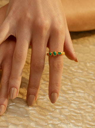 Maya Three Stone Ring