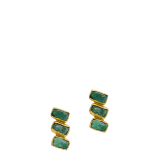 Maya Three Stone Studs