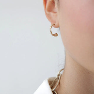 Estrella Hoop Earring With Napoli Charm