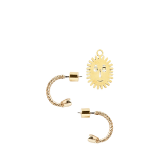 Estrella Hoop Earring With Napoli Charm